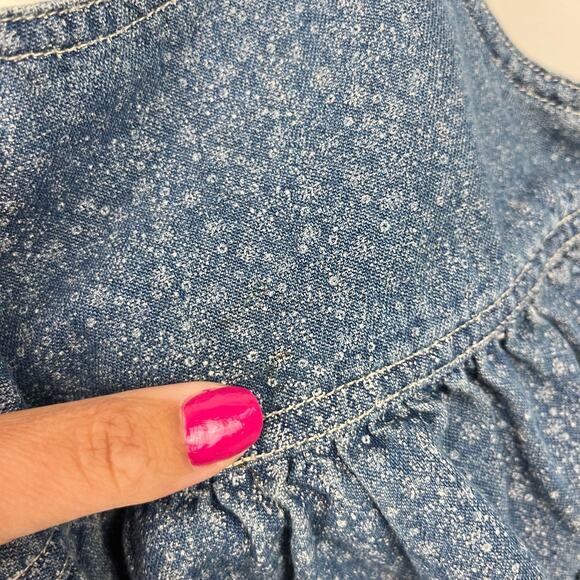 Ralph Lauren Floral Denim Jumper Dress 18 Months - Picture 8 of 8